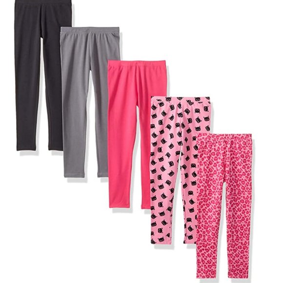 Spotted Zebra Other - Spotted Zebra Kids Girls Leggings, 5-Pack